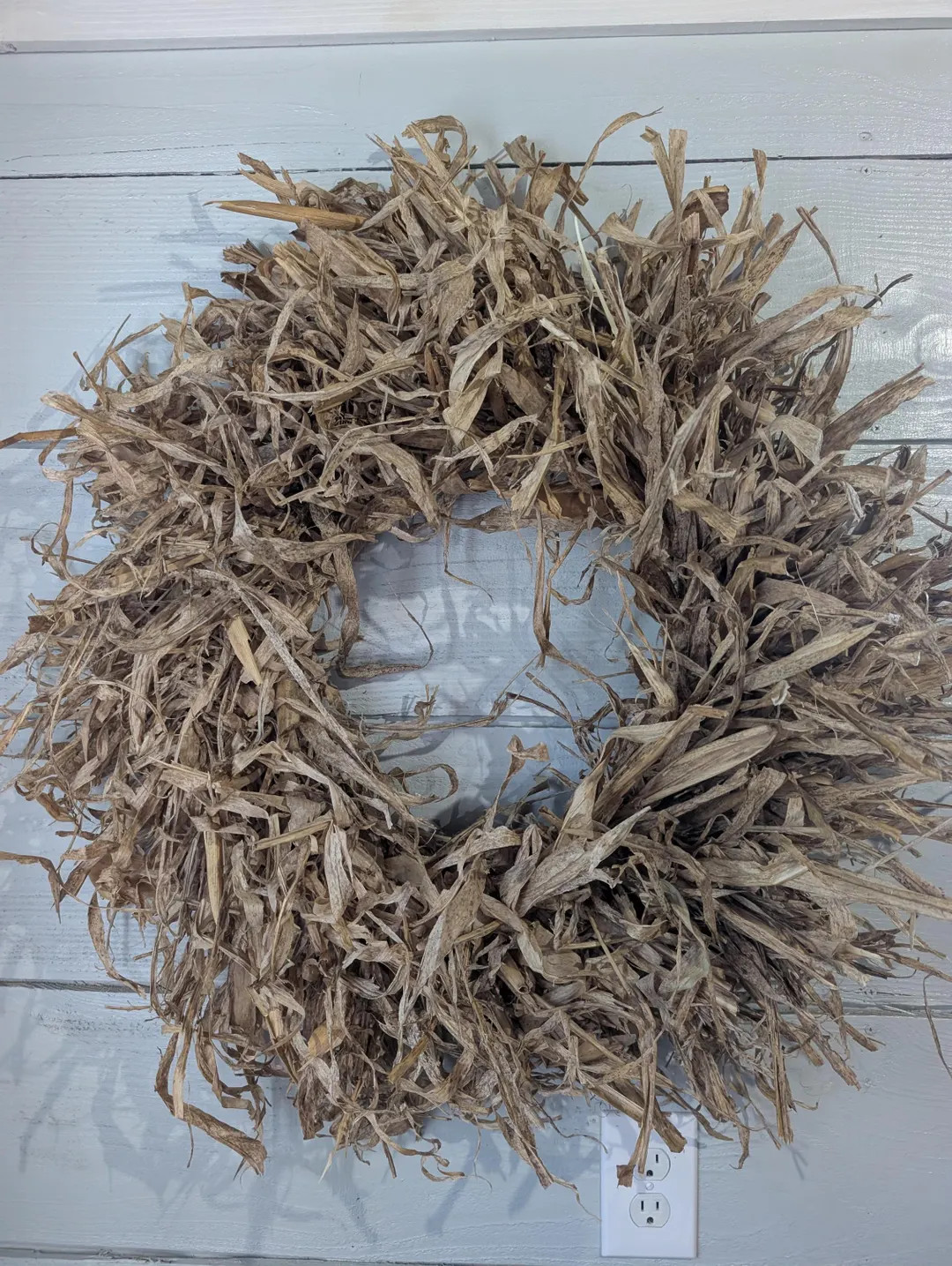 Extra Large Handmade Corn Husk Wreath-30-32" Round - Etsy | Etsy (US)