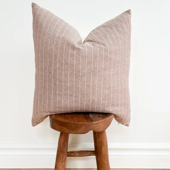 The Freya L Throw Pillow Cover L Wabi Sabi Decor L Striped - Etsy Canada | Etsy (CAD)