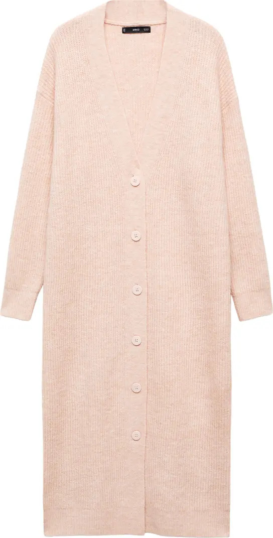 V-Neck Rib Duster Cardigan | Nordstrom