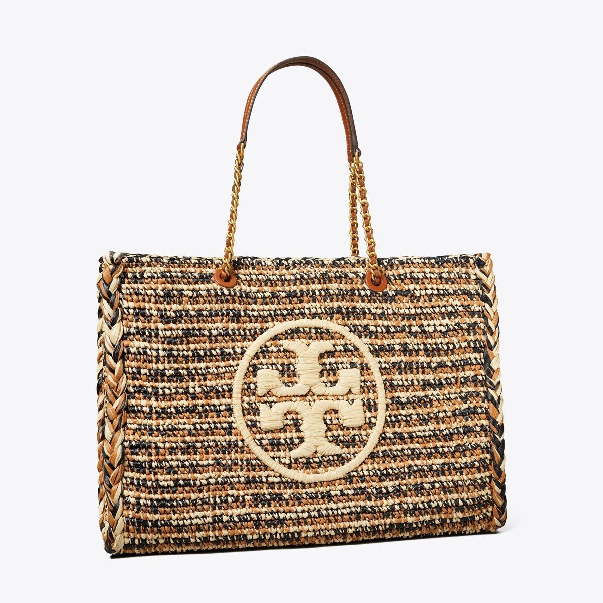 Ella Raffia Chain Tote | Tory Burch (US)