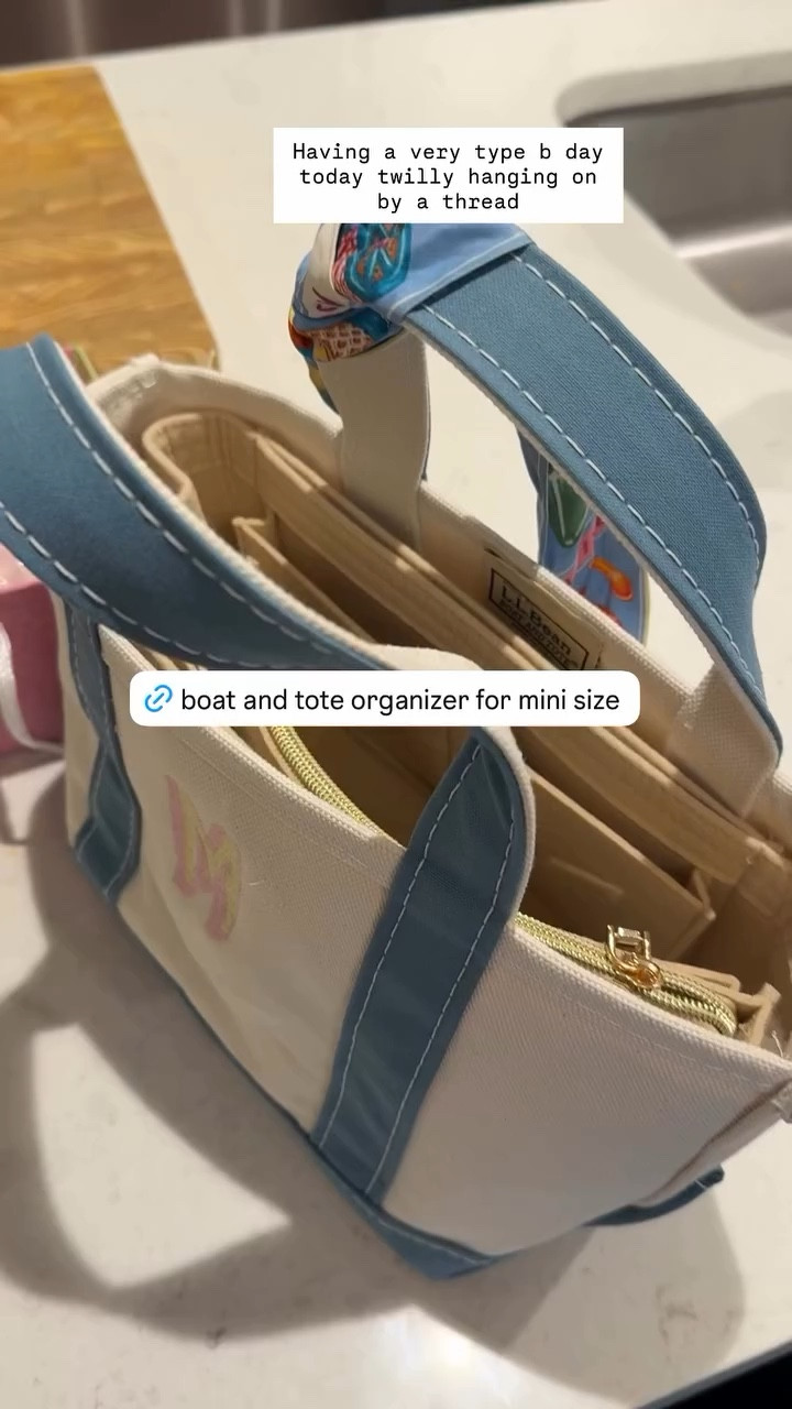 Having a very type b day today twilly hanging on by a thread mini boat and tote, mini boat and tote organizer, tote organizer 

#LTKTravel #LTKHome