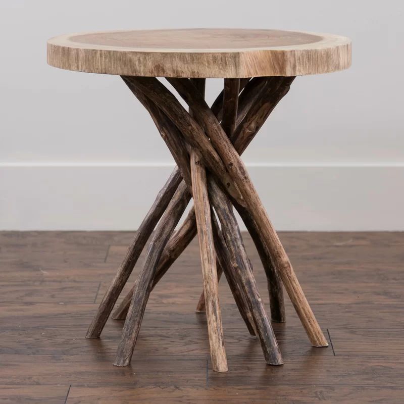 Selah Solid Wood Tree Stump End Table | Wayfair North America