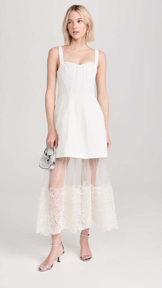 SIMKHAI Callan Bustier Midi Dress | Shopbop | Shopbop