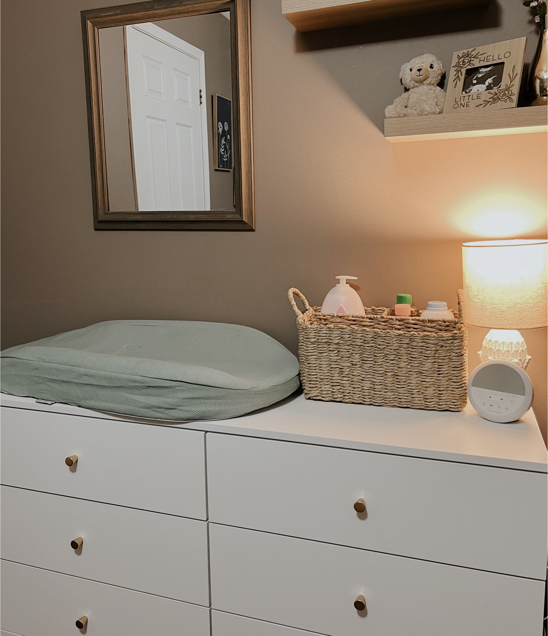 new changing pad for baby girls room! i love it and the color goes good with her neutral/earthy colored theme. 🤍

#LTKbaby #LTKhome