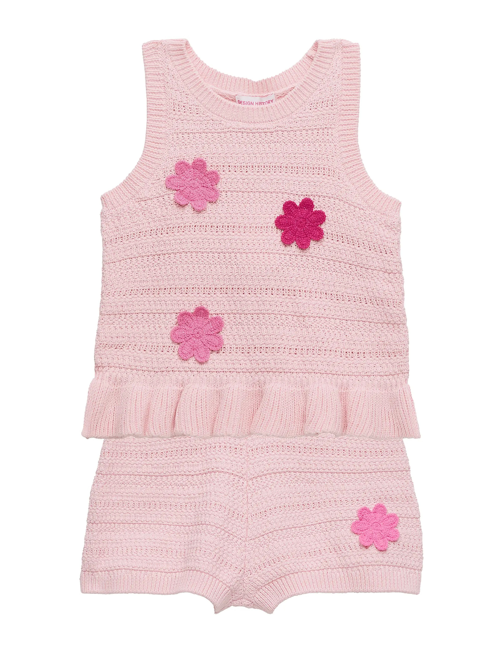 Design History Little Girl's Crochet Tank Top &amp; Shorts Set | Saks Fifth Avenue | Saks Fifth Avenue