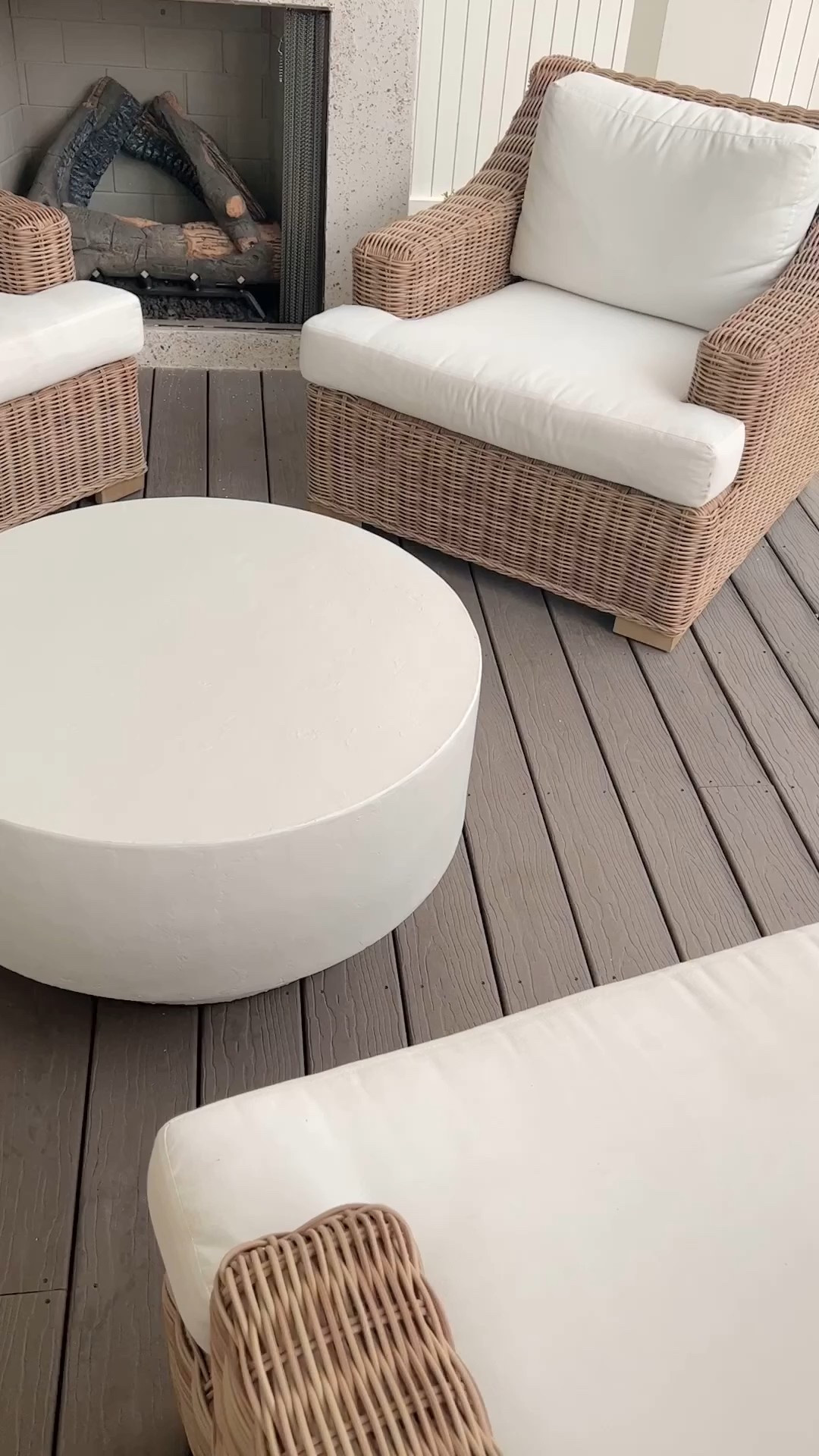 Target indoor outdoor coffee table. I have the matching side tables in my living room. You can layer the two tables together as well. These patio chairs are a splurge but so gorgeous.

#LTKStyleTip #LTKSeasonal #LTKHome