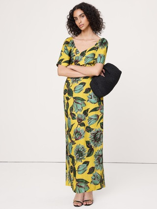 Linen Sweetheart Maxi Dress | Banana Republic (US)