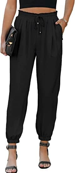Dokotoo Women's 2023 Soft Casual Loose Drawstring Elastic High Waisted Joggers Pants with Pockets | Amazon (US)