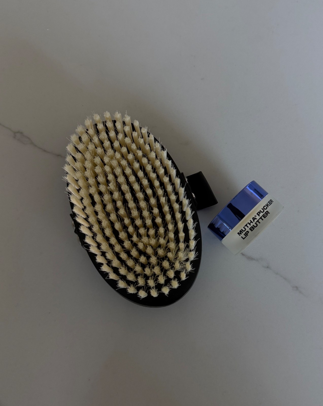 Dry body brush + best lip balm 

#LTKselfcare