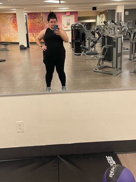 Black on black for a work out. Entire outfit from Amazon. The yoga gym pants are yummy control 

#LTKFitness #LTKunder100 #LTKcurves