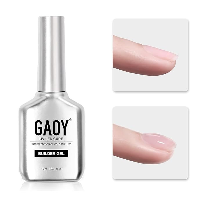 GAOY Clear Builder Gel for Nails, 16ml Nail Strengthener in a Bottle, Nail Extension Hard Gel, So... | Amazon (US)