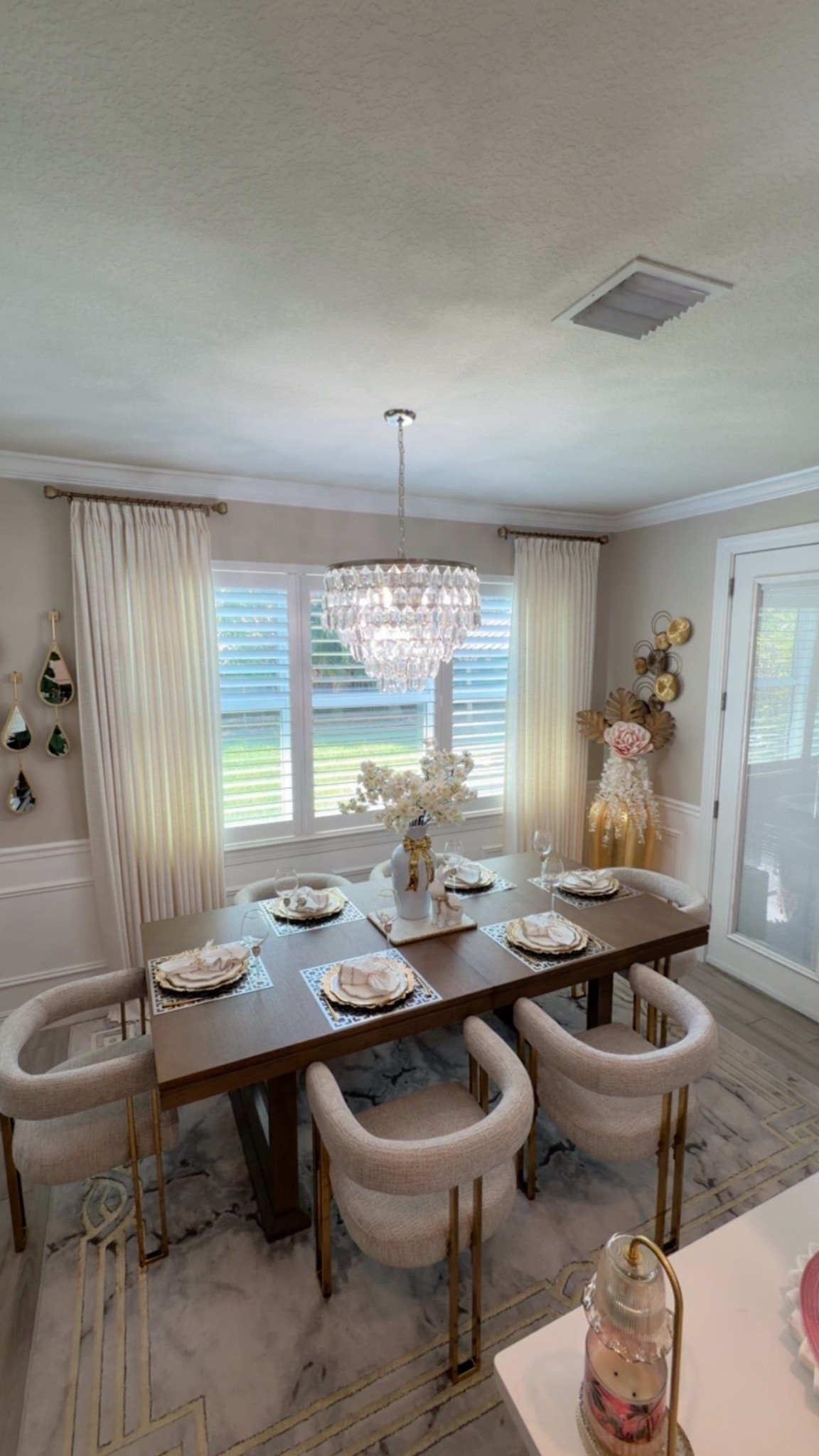 Elevate your space with Luxury. ￼
My new dining room chairs are from @Pop Maison.  
Enjoy 10% off with my discount code 
Sandra10
#popmaison #ltkhome