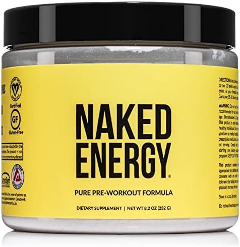 Naked Energy – Pure Pre Workout Powder for Men and Women, Vegan Friendly, Unflavored, No Added ... | Amazon (US)