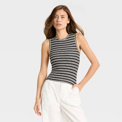 Women's Open Back Ribbed Tank Top - Wild Fable™ | Target