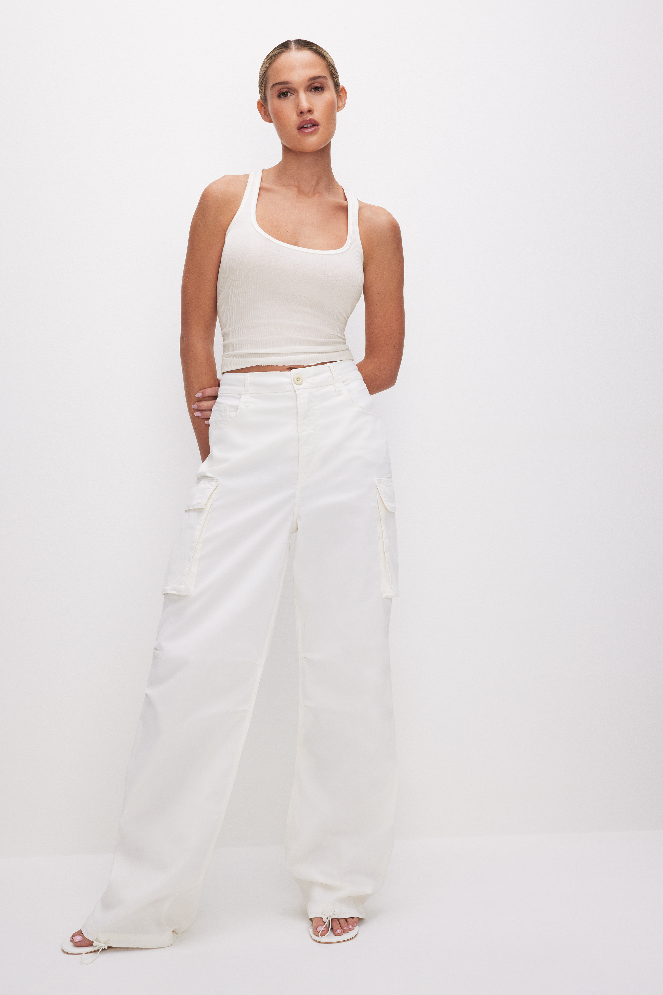COTTON RIBBED TANK | Good American