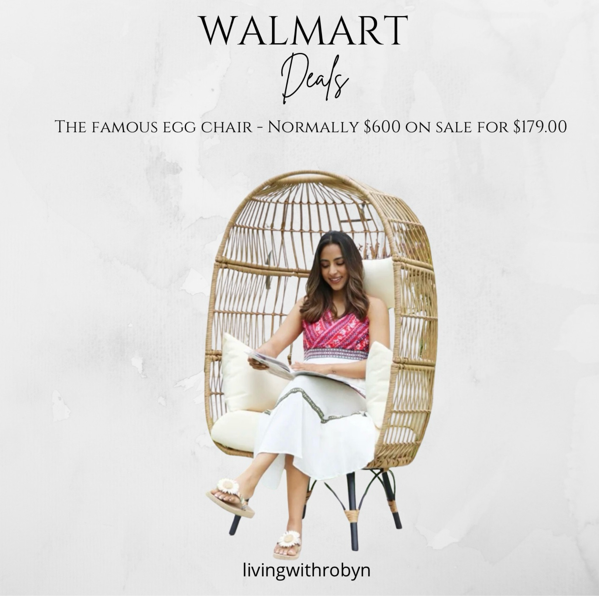 The Egg chair is always everyone’s favorite chair. Indoor / Outdoor Chair.
Walmart Finds 
Outdoor Furniture 

#LTKHome #LTKSaleAlert