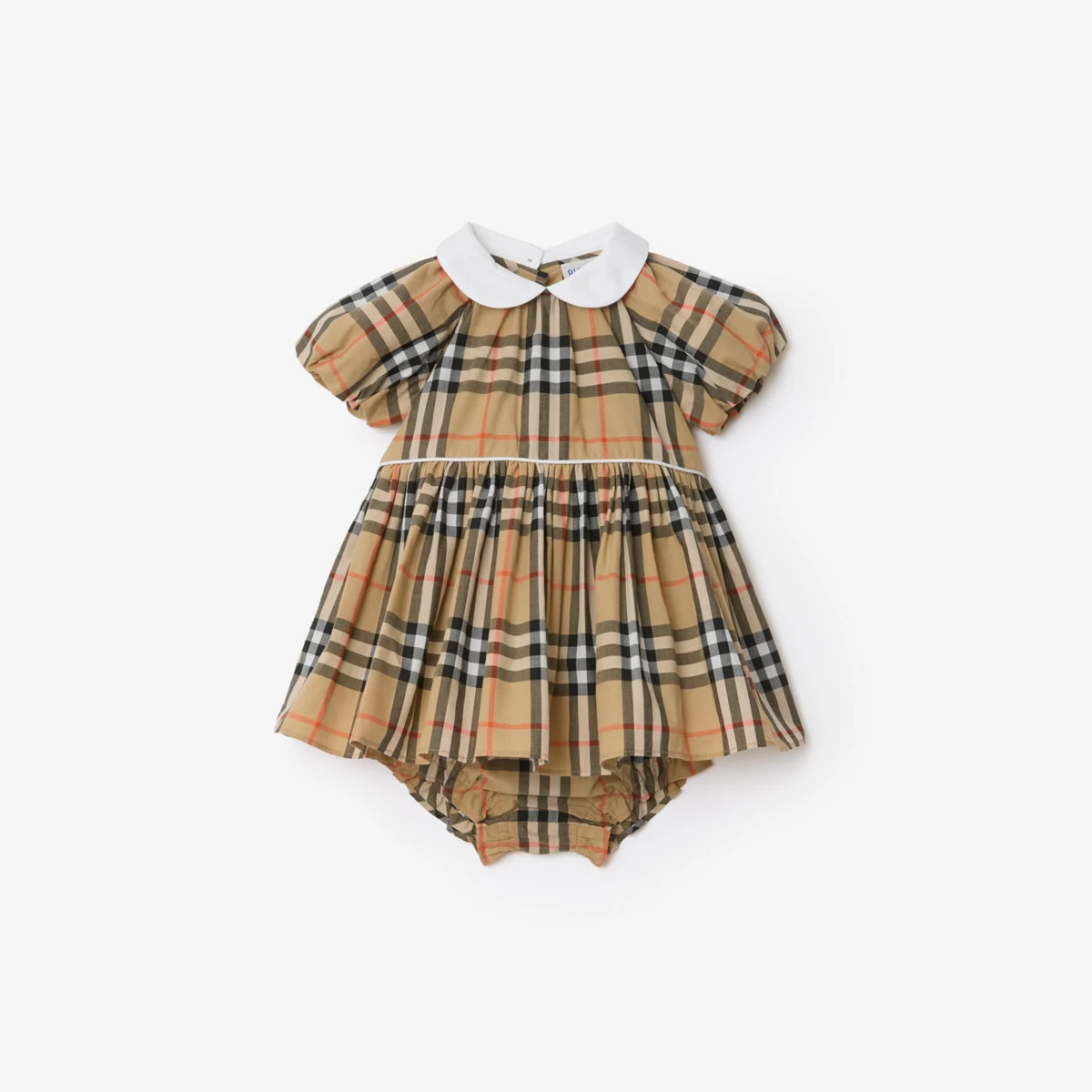 Burberry Childrens Check Cotton Dress with Bloomers, Size: 1M | Burberry (US)