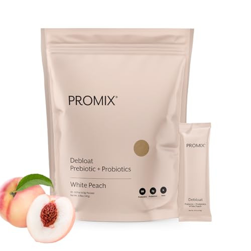 ProMix Nutrition Debloat Prebiotics and Probiotics, Bloating Relief for Women, Gut Cleanse Detox for Men and Immune Support - White Peach - 30 Servings (Pack of 30) | Amazon (US)