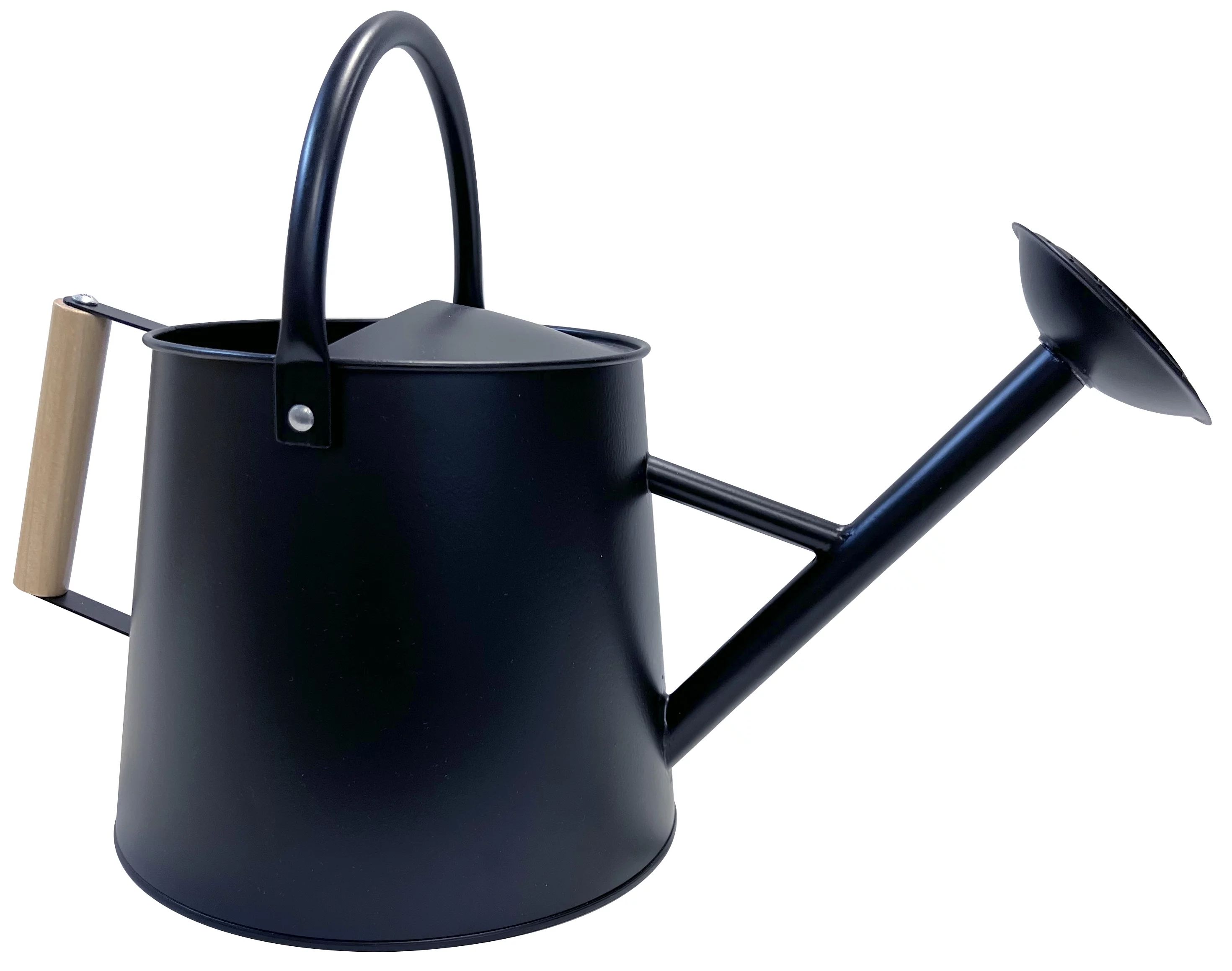 Better Homes & Gardens 1.5 Gallon Black Metal Watering Can with Wood Handle | Walmart (US)