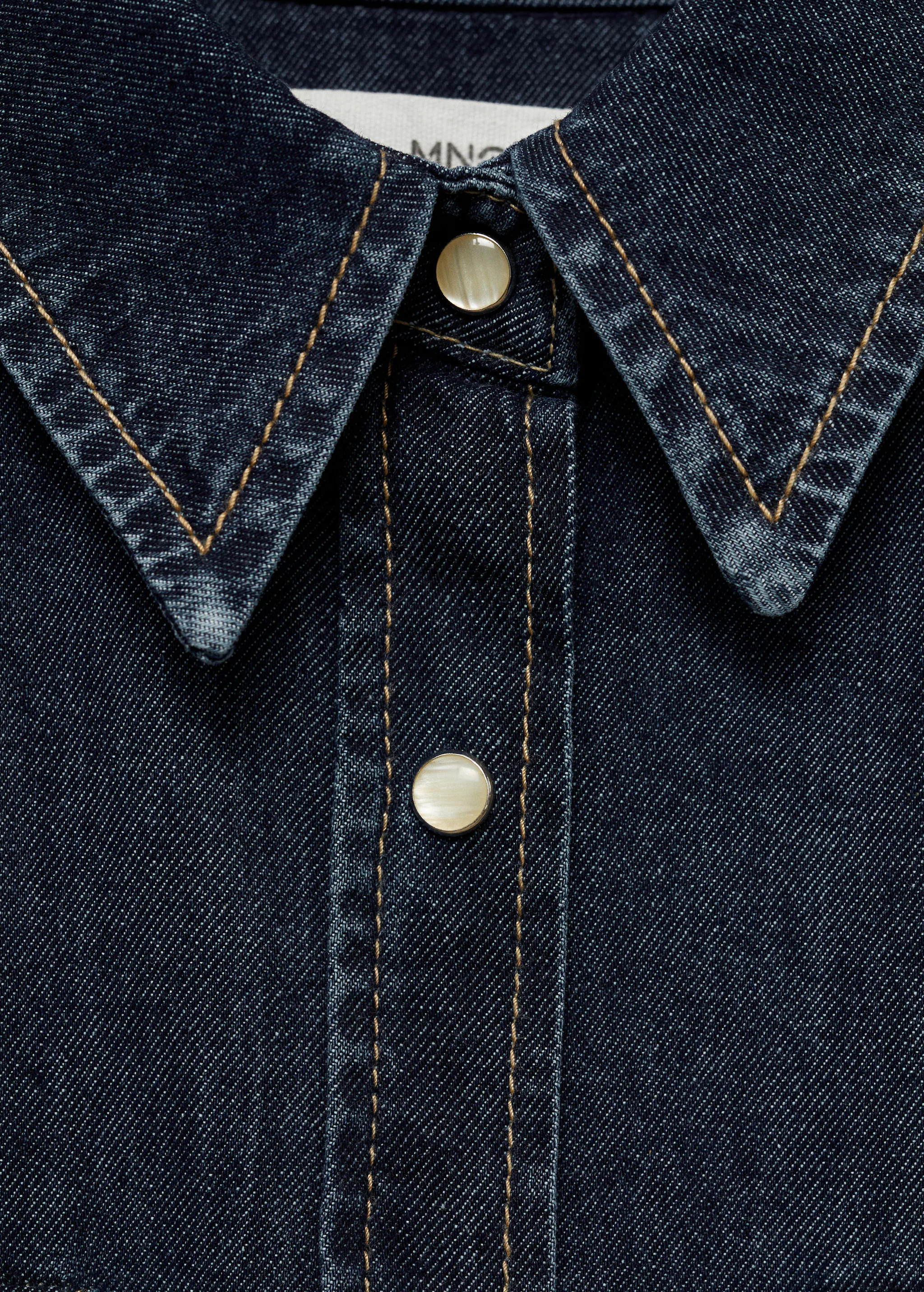 Chest-pocket denim shirt - Woman | MANGO United Kingdom | MANGO (UK)
