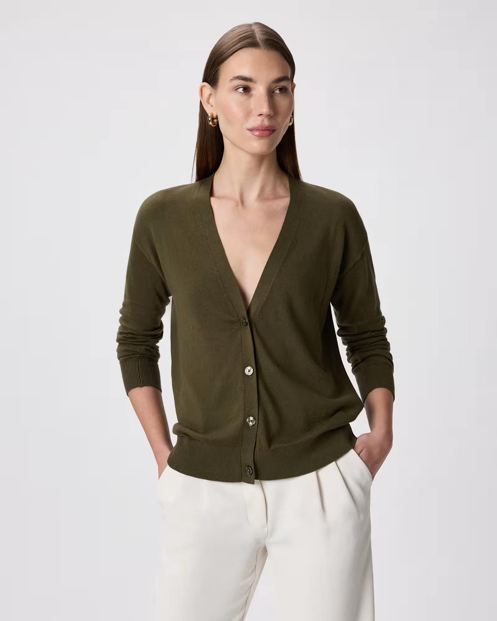 Lightweight Cotton Cashmere Cardigan | Quince