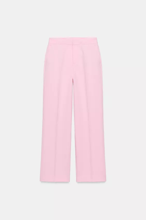 LOW-RISE STRAIGHT LEG PANTS | Zara US