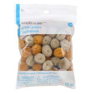 Mixed Brown Pom Poms by Creatology™ 65ct. | 0.5" | Michaels® | Michaels Stores