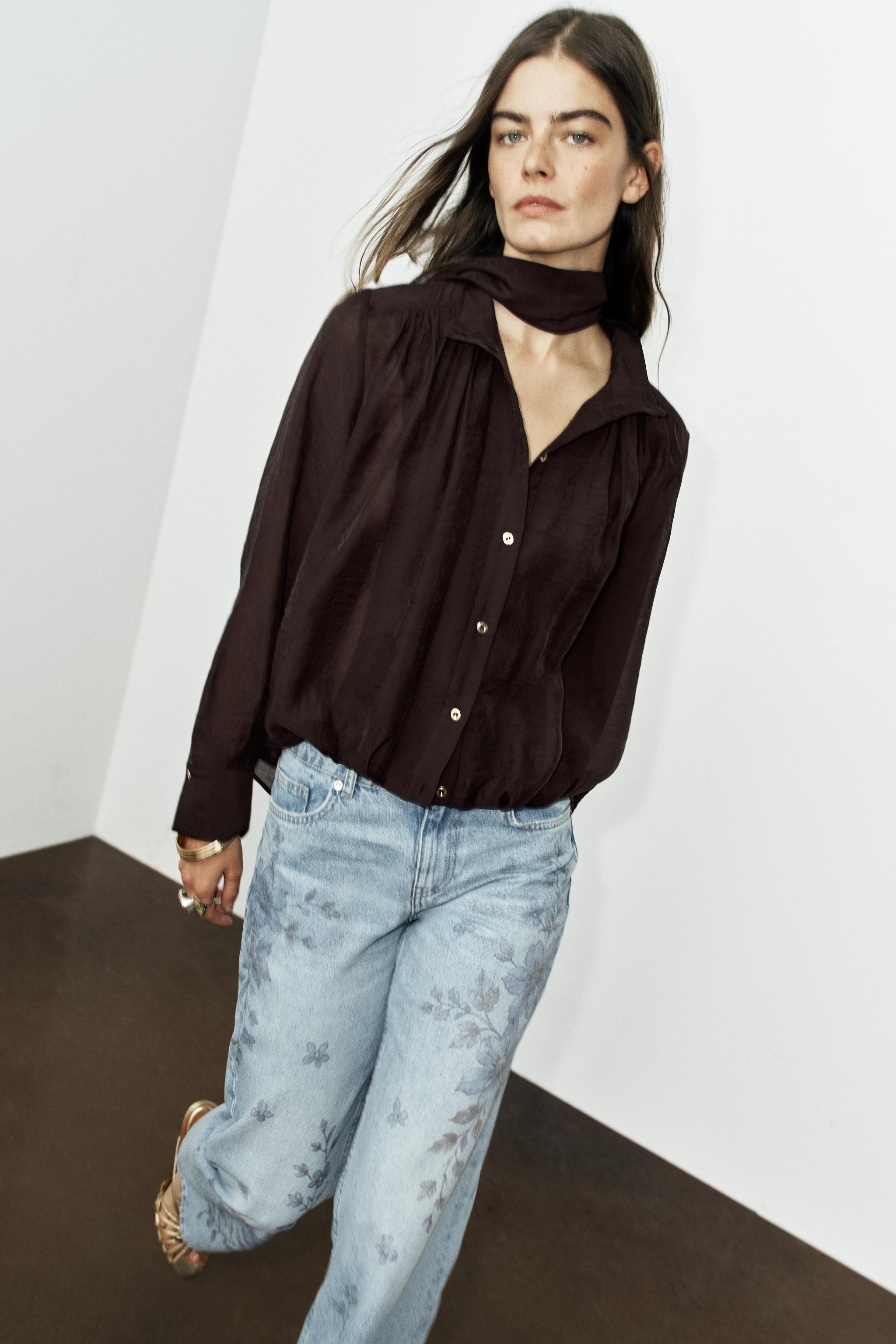 SCARF SHIRT | Zara US
