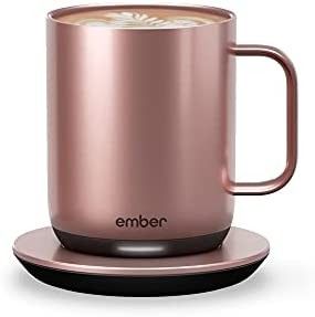 Ember Temperature Control Smart Mug 2, 10 oz, Rose Gold, 1.5-hr Battery Life - App Controlled Hea... | Amazon (US)