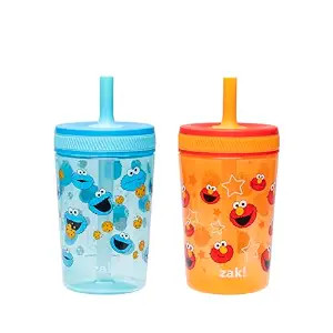 Zak Designs Sesame Street Kelso Toddler Tumblers For Travel or At Home, 15oz 2-Pack Durable Plast... | Amazon (US)