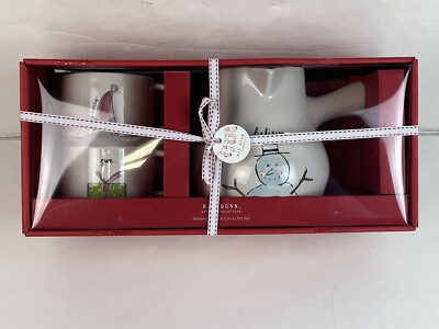 Rae Dunn Artisan Collection Believe Hot Cocoa Pot With Matching Stacking Mugs | eBay US