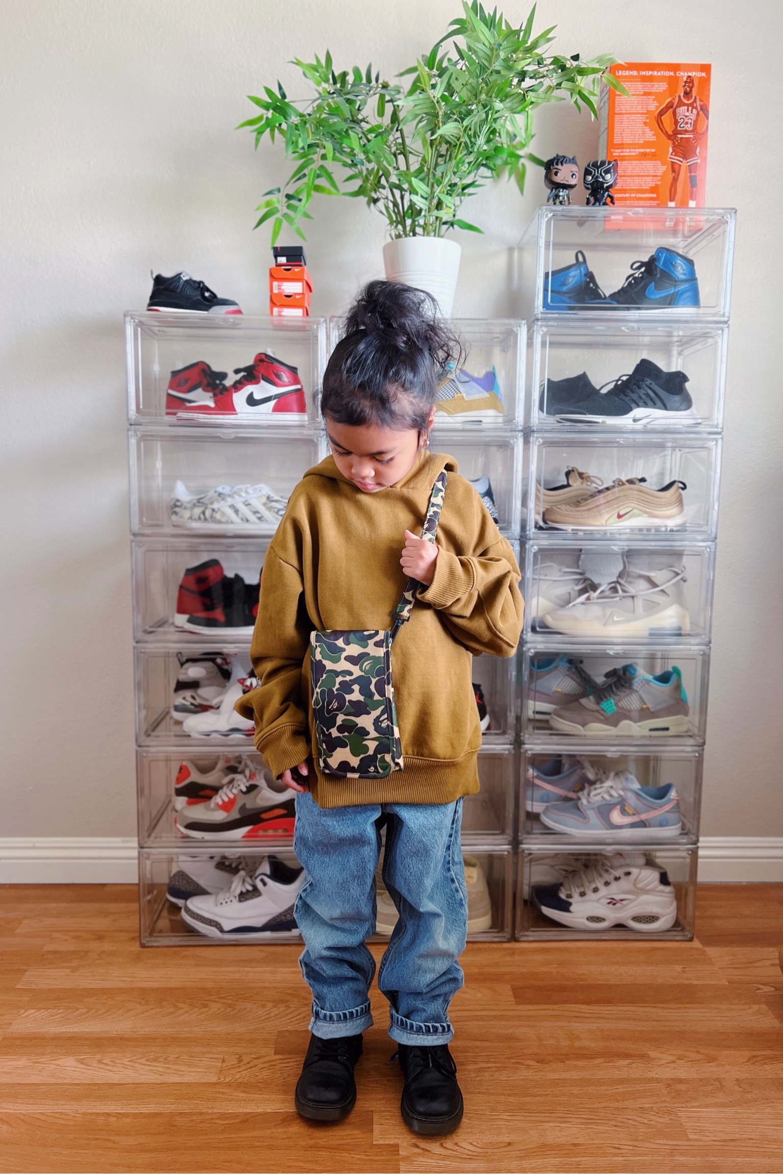 This kid is all about comfort and style 

Shoe storage, closet organization, Yeezy hoodie, doc martens, Jordan sneakers, Jordan 1, bape bag, kids style, kids fall style, sneakerhead, 

#LTKhome #LTKstyletip #LTKkids