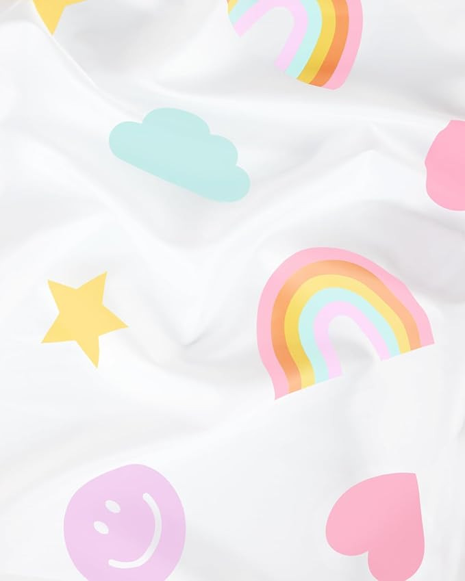 xo, Fetti Rainbow Washable Tablecloth - 9ft. | Preppy Birthday Decorations, Smiley Party Supplies... | Amazon (US)