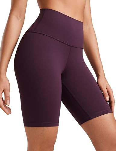 CRZ YOGA Butterluxe Biker Shorts 8" - High Waisted Gym Workout Running Volleyball Spandex Yoga Wo... | Amazon (US)