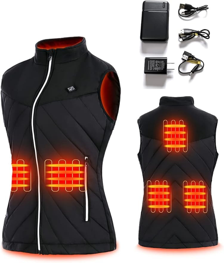 Binivti Heated Vest for Women USB Charging Heating Clothing with Battery Pack Included women's li... | Amazon (US)