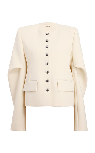 Darlman Draped Wool-Blend Jacket | Moda Operandi (Global)