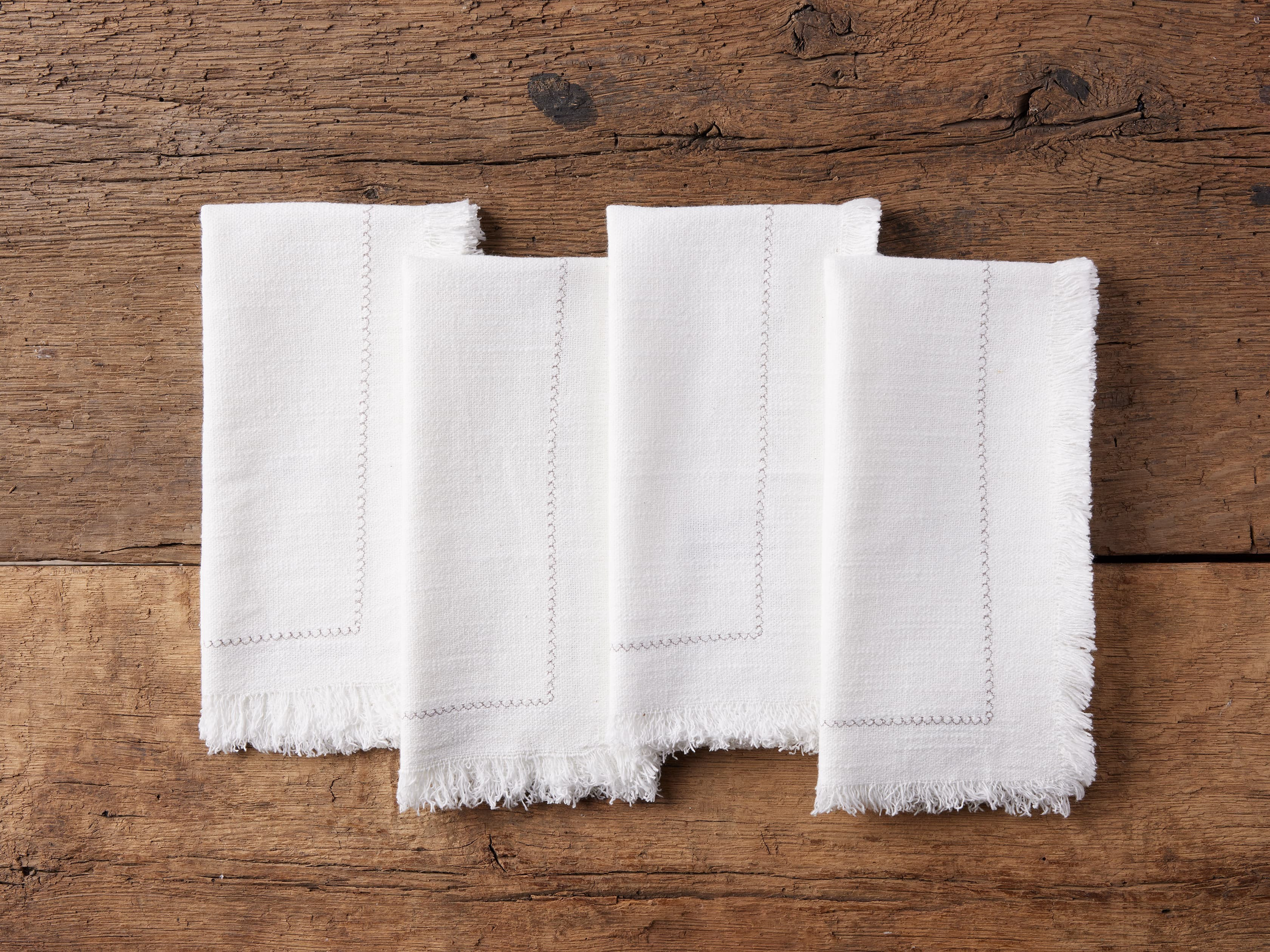 Cotton Fringe Dinner Napkins (Set of 4) | Arhaus