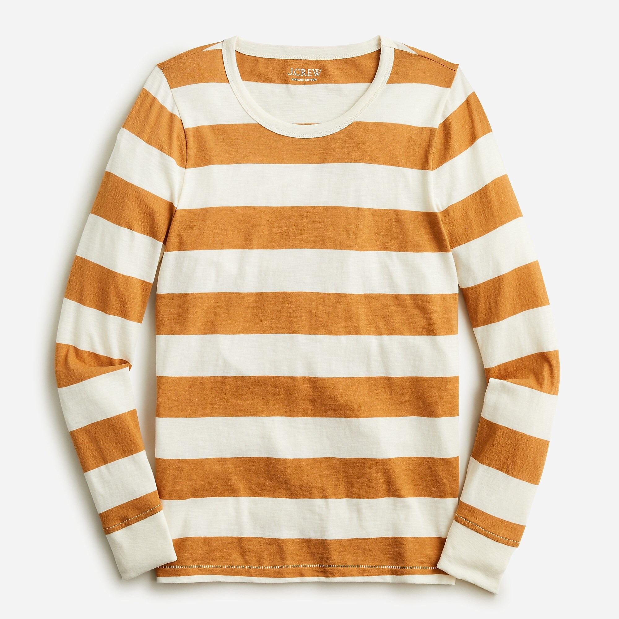 Long-sleeve vintage cotton crewneck T-shirt in stripe | J. Crew US