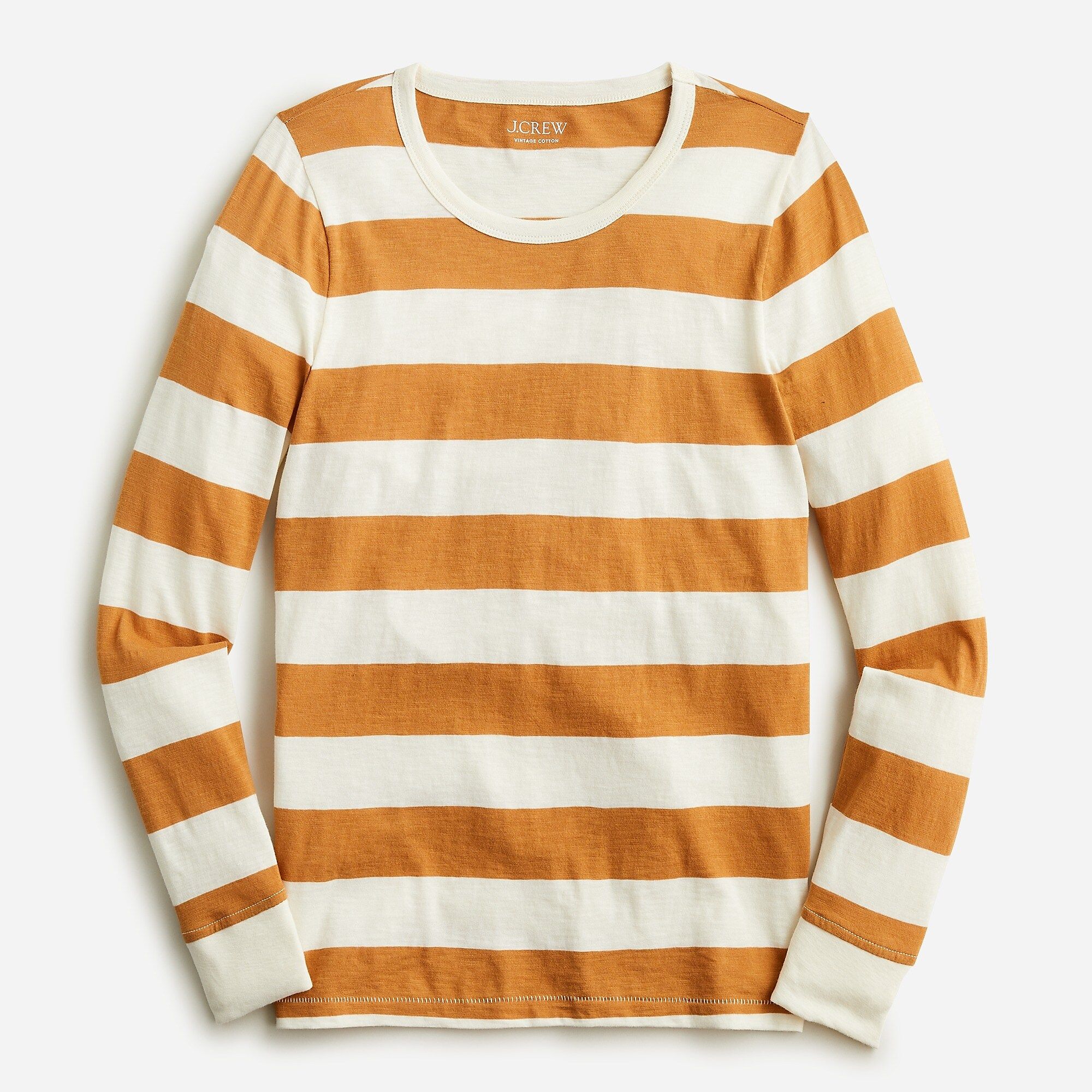 Long-sleeve vintage cotton crewneck T-shirt in stripe | J.Crew US