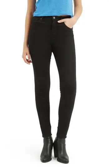 Women's Topshop Jamie High Waist Ankle Grazer Skinny Jeans, Size 26 x 30 - Black | Nordstrom