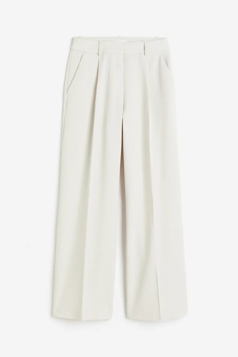Weite Hose - Hellbeige - Ladies | H&M DE | H&M (DE, AT, CH, NL, FI)