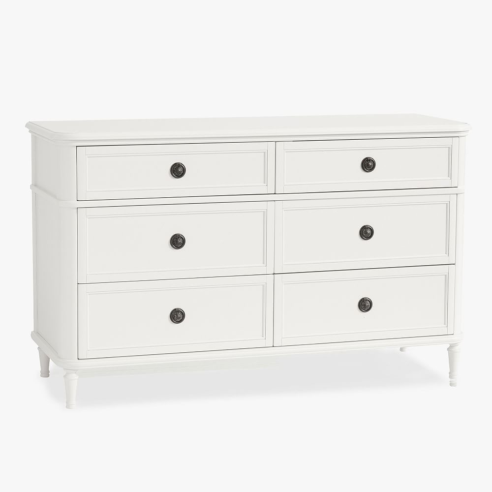 Colette 6-Drawer Wide Dresser, Simply White | Pottery Barn Teen