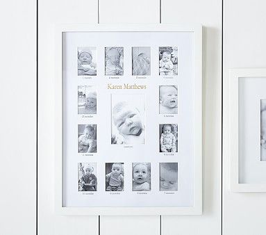 White Lacquer First Year Frame | Pottery Barn Kids