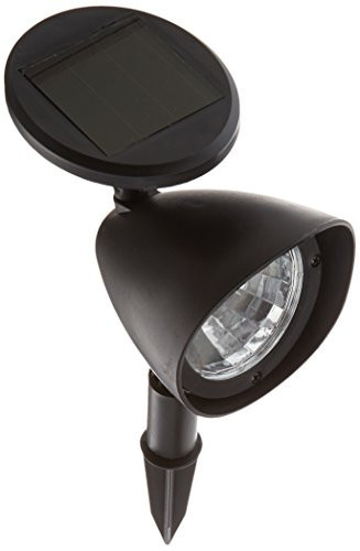 Solar Powered Lights (Set of 4)- LED Outdoor Stake Spotlight Fixture for Gardens, Pathways, and Patios by Pure Garden, Black | Amazon (US)