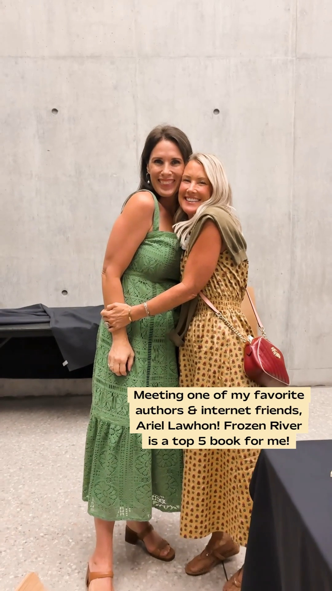 Such an absolute joy meeting incredible author and my new internet friend Ariel Lawhon! 
Dress: xs
Cardigan: small

#LTKdayinmylife #LTKstorytime #LTKOver40