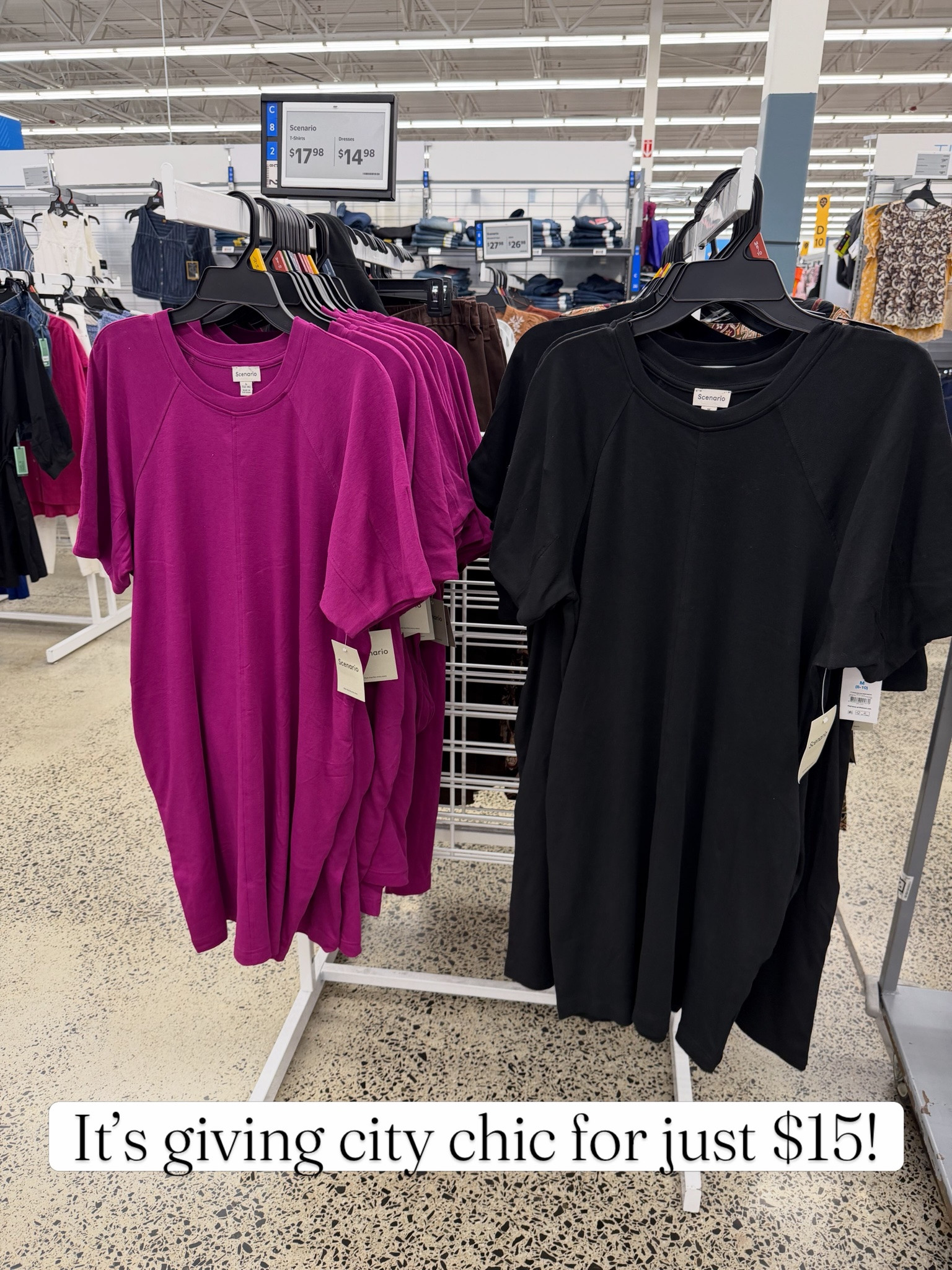 Walmart $15 dresses, these are cute for casual work! Fabric is nice. #walmartfashion