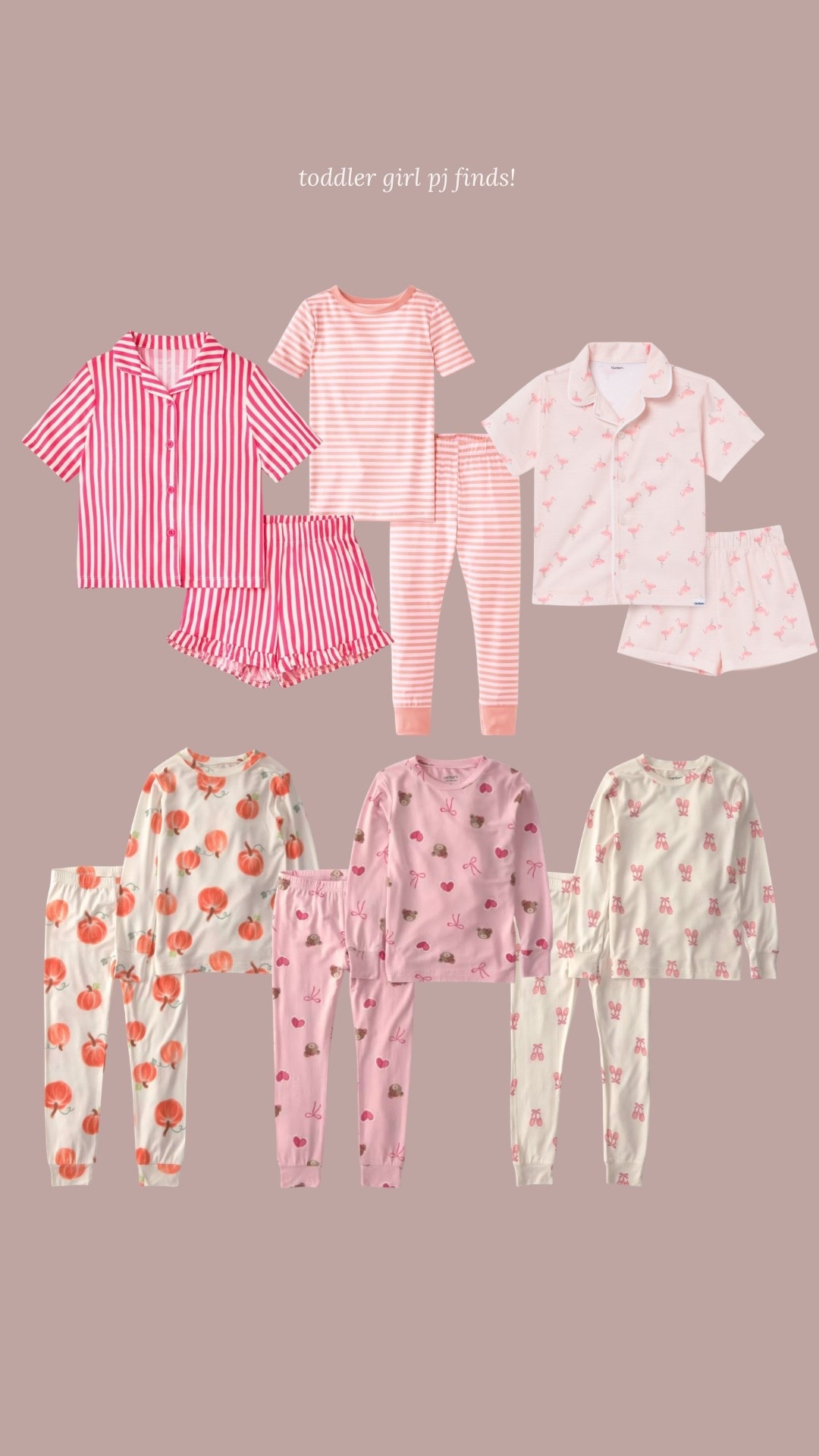 Toddler girl pj finds are too cute! Had to grab several of these for our 3 year old to wear this fall!