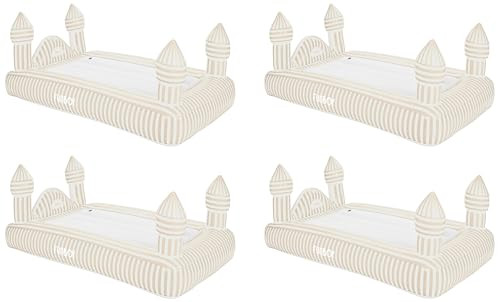 FUNBOY Kids Striped Castle Sleepover Travel Bed & Air Mattress. Perfect for Sleepovers. Includes Carrying Storage Bag, Twin (Pack of 4) | Amazon (US)