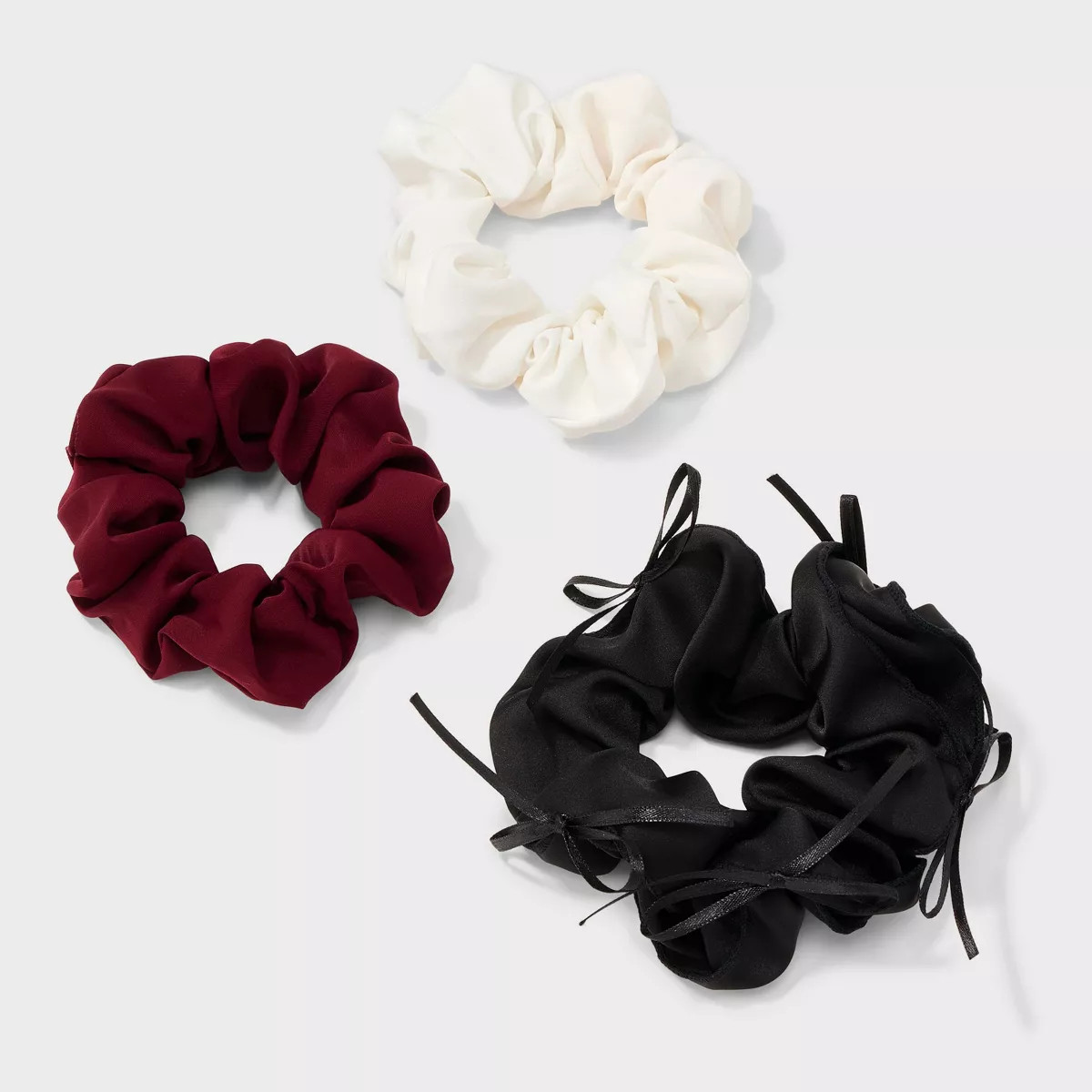 Satin Lace Hair Twister Set 3pc - Wild Fable™ Black/Cream/Brown | Target