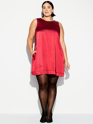 The Occasion by Old Navy Satin Mini Shift Dress | Old Navy (US)
